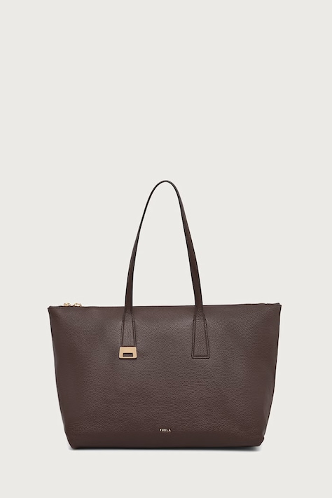 Furla Torebka shopper damska skórzana Olivia L Tote brązowa WB01940.HSF000.4284S