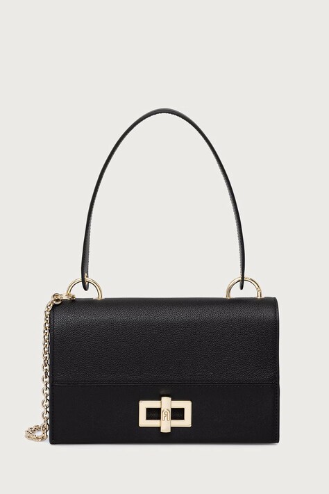 Furla Χιαστί Γυναικεία δερμάτινη Amelia M Crossbody μαύρη WB02156.BX4573.O6000