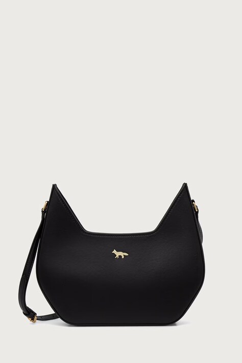 Maison Kitsuné Inaré torebka crossbody damska skórzana czarna MRUBL02LR0001