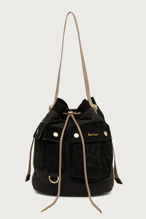 Barbour Torebka crossbody damska bawełniana zielona LBA0557