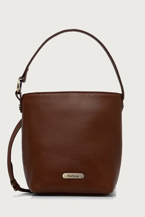 Barbour Torebka crossbody damska skórzana brązowa LBA0549