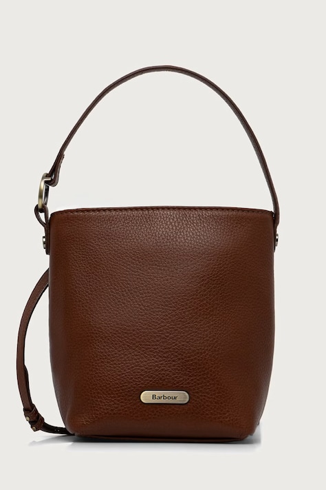 Barbour Torebka crossbody damska skórzana brązowa LBA0549