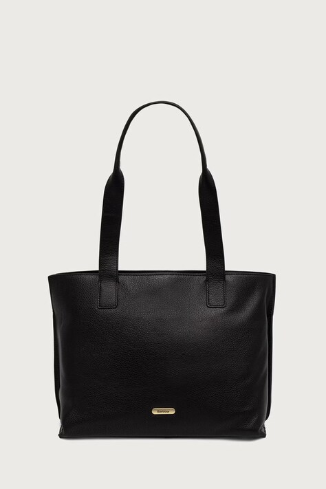 Barbour Torebka shopper damska skórzana czarna LBA0548