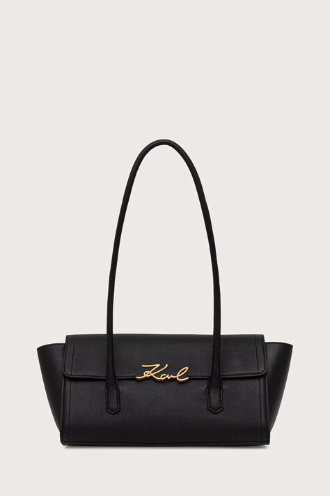 Karl Lagerfeld Torba za žene od kože K/SIGNATURE crna B4W30012