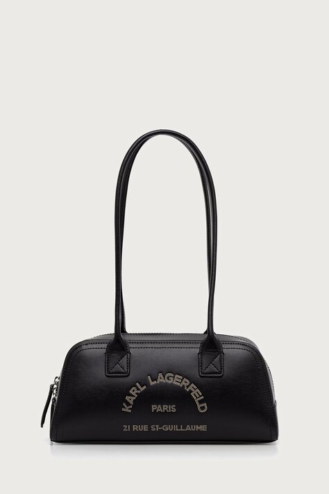 Karl Lagerfeld Borsa baguette da donna in pelle K/DAILY nera B4W30060