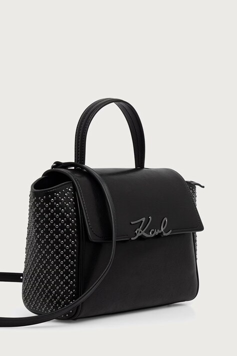 Karl Lagerfeld Listová kabelka dámska K/SIGNATURE čierna B4W30067