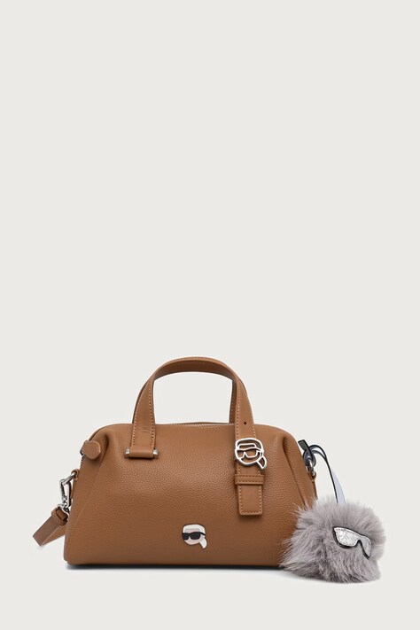 Karl Lagerfeld torebka crossbody damska z imitacji skóry brązowa B4W30082