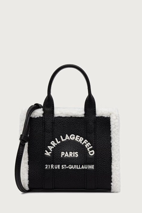 Karl Lagerfeld Χιαστί γυναικεία από απομίμηση δέρματος μαύρη B4W30089