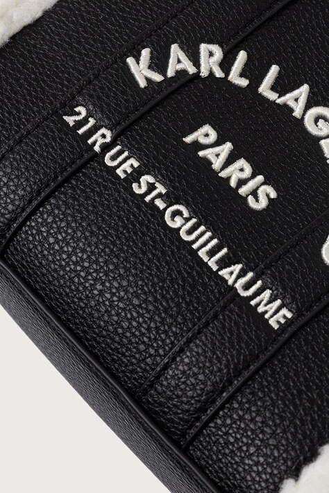Karl Lagerfeld сумка крос-боді жіноча зі штучної шкіри K/RSG — AW26-TODWIJ, чорний — фото 4
