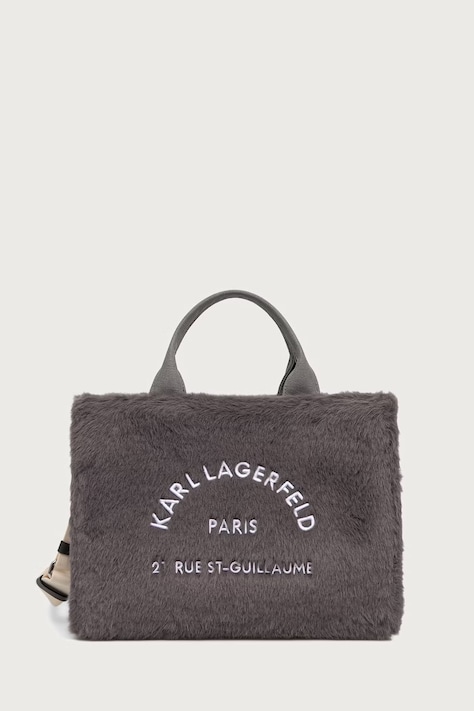 Karl Lagerfeld Чанта дамска сива B4W50022