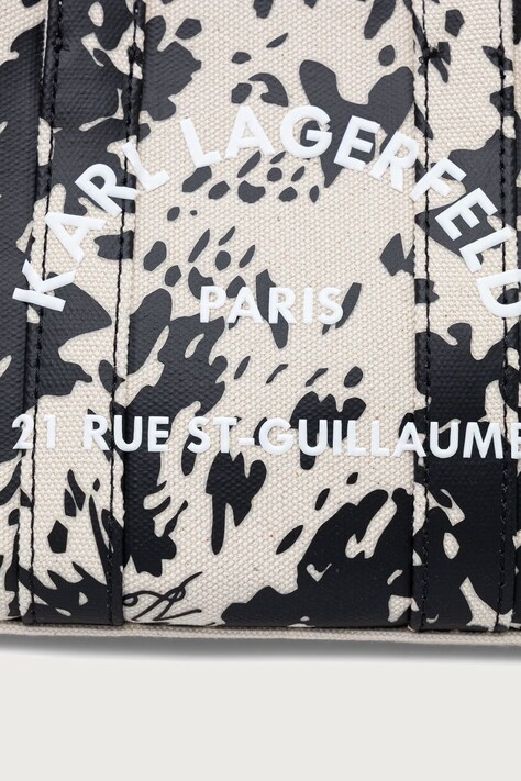 Karl Lagerfeld сумка-тоут жіноча бавовняна K/RSG — AW26-TODWIW, чорний — фото 4