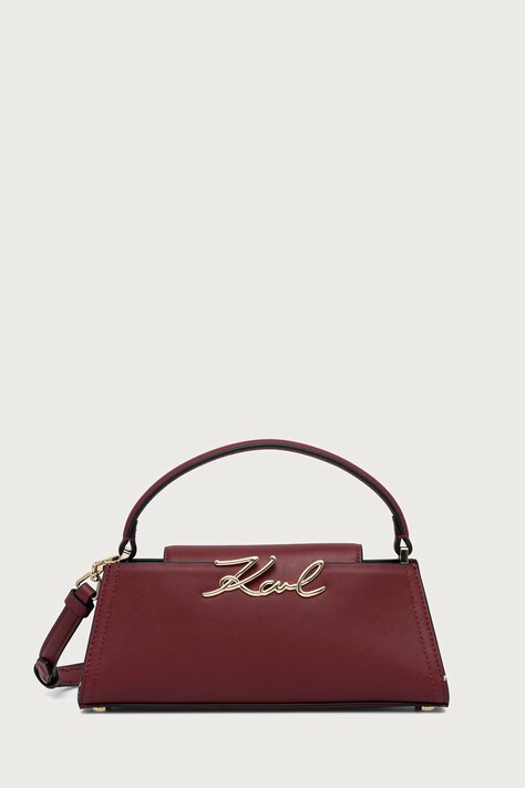Karl Lagerfeld Borsa a tracollo da donna in pelle K/SIGNATURE rossa B4W30207