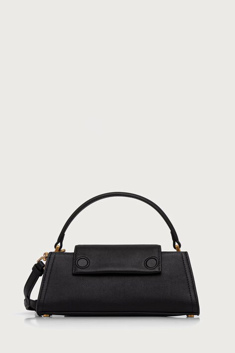 Karl Lagerfeld Crossbody torbica ženska usnjena K/SIGNATURE črna B4W30207