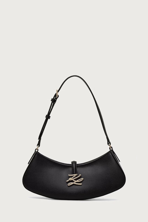 Karl Lagerfeld Torba za žene od kože K/AUTOGRAPH crna B4W30208
