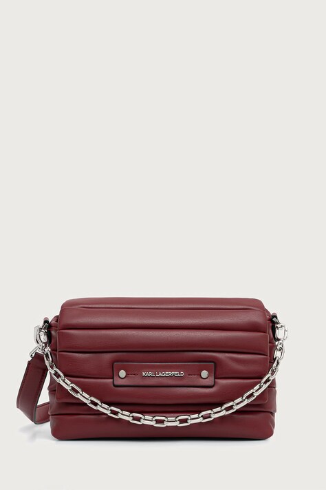 Karl Lagerfeld Crossbody kabelka dámská z imitace kůže K/ESSENTIAL červená B4W30316