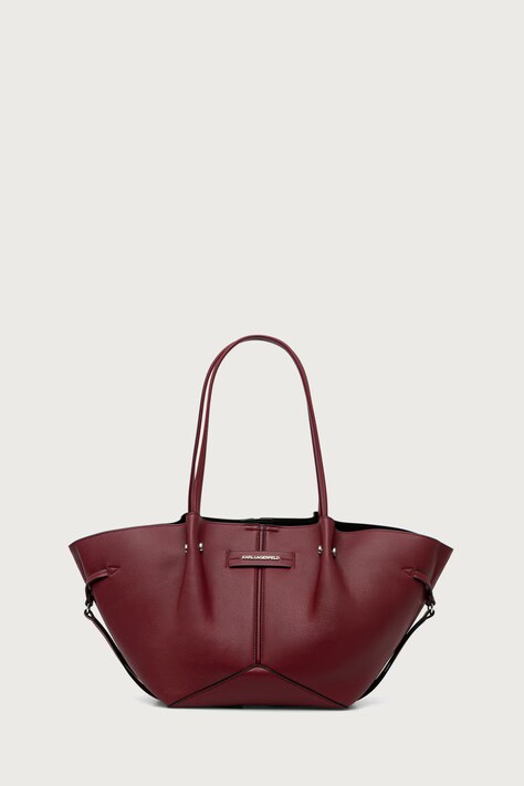 Karl Lagerfeld Shopper γυναικεία από απομίμηση δέρματος K/PIERCED κόκκινη B4W30329