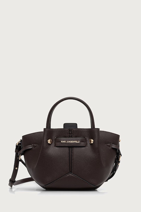 Karl Lagerfeld Torebka crossbody damska K/PIERCED brązowa B4W30330
