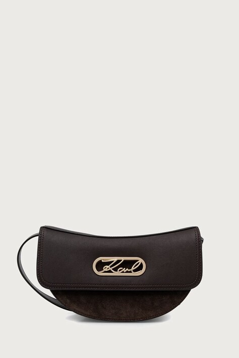 Karl Lagerfeld Crossbody kabelka dámska K/SIGNATURE hnedá B4W30337