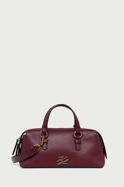 Karl Lagerfeld Crossbody kabelka dámska kožená K/AUTOGRAPH červená B4W30206
