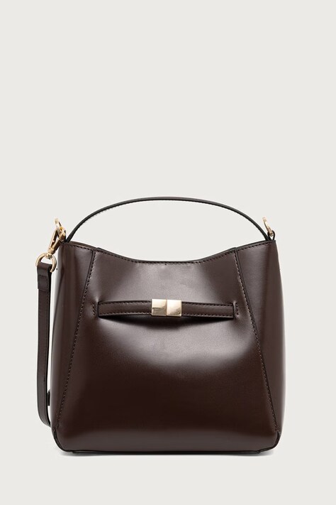 Marc O'Polo Torebka crossbody damska skórzana brązowa 5000013660