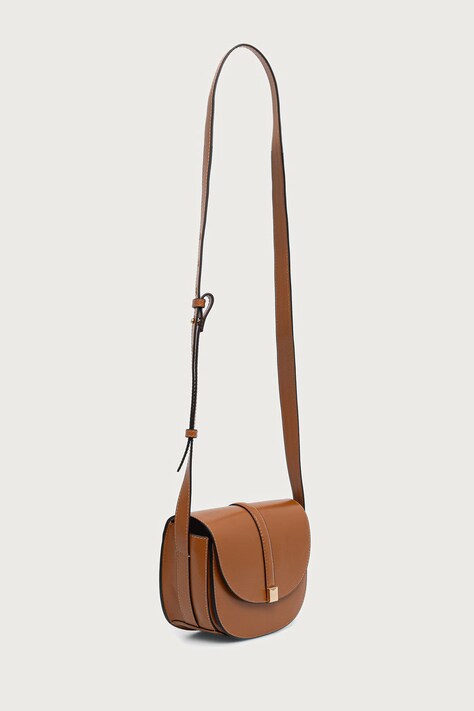 Marc O'Polo Torebka crossbody damska skórzana brązowa 5000013659