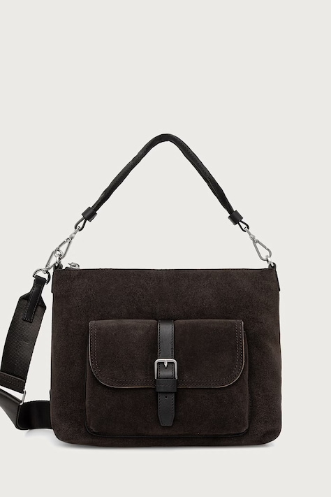 Marc O'Polo Torebka crossbody damska zamszowa brązowa 5000013568
