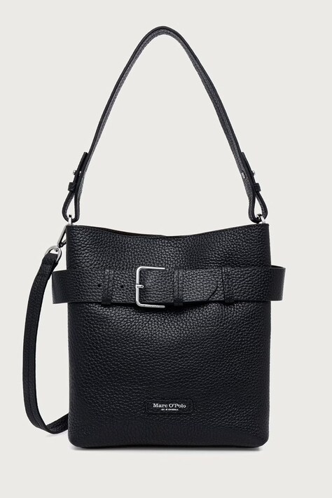Marc O'Polo Torebka crossbody damska skórzana czarna 5000013496