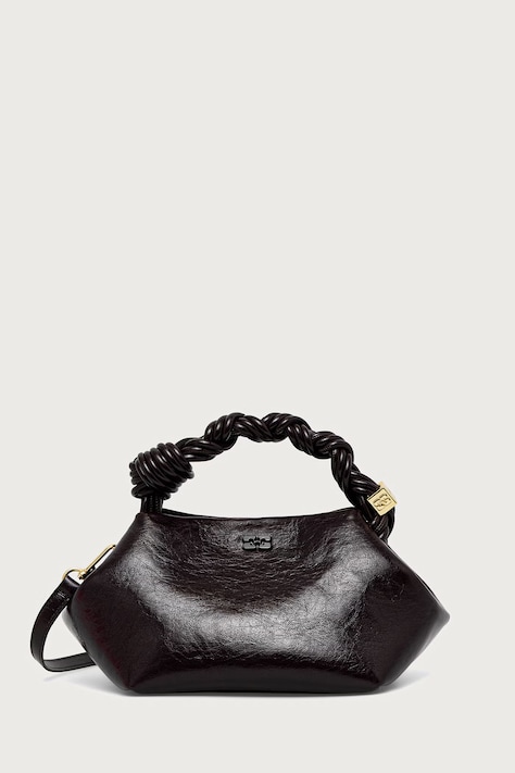 GANNI Bou Small Deep Shine torebka crossbody damska brązowa C2100076