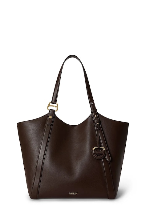 Lauren Ralph Lauren Torebka tote damska skórzana brązowa 431P18709