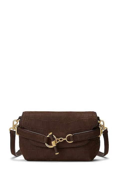 Lauren Ralph Lauren Torebka crossbody damska skórzana brązowa 431P18466