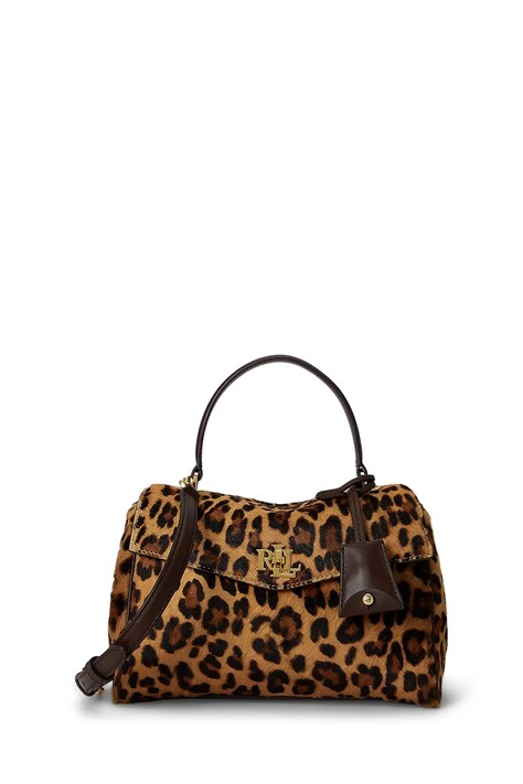 Lauren Ralph Lauren Torebka crossbody damska skórzana brązowa 431P18422