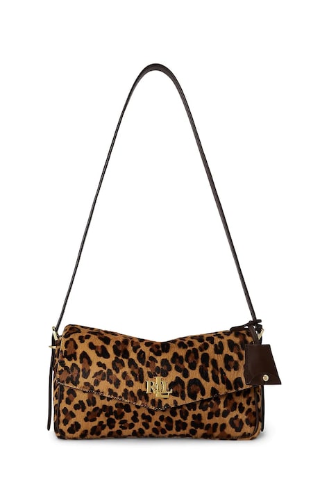 Lauren Ralph Lauren Torebka crossbody damska skórzana brązowa 431P18396