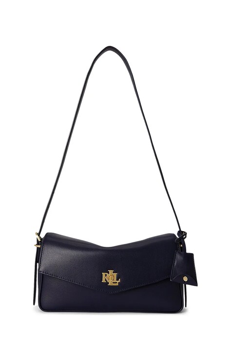 Lauren Ralph Lauren Torebka crossbody damska skórzana granatowa 431P16684