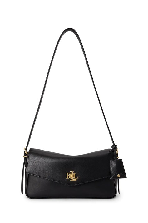 Lauren Ralph Lauren Torebka crossbody damska skórzana czarna 431P16684