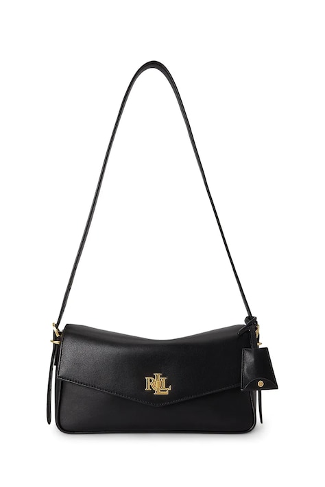 Lauren Ralph Lauren Torebka crossbody damska skórzana czarna 431P16684