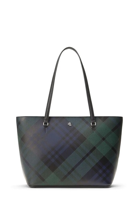 Lauren Ralph Lauren Torebka shopper damska skórzana czarna 431942078