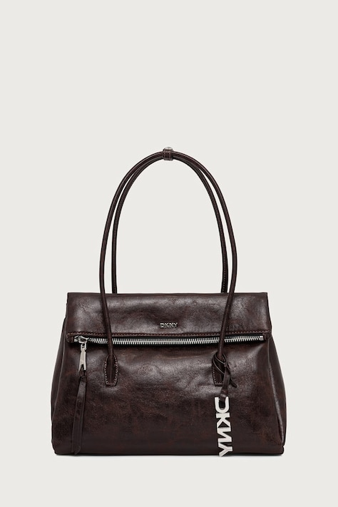 DKNY Torebka damska z imitacji skóry brązowa R63AZS52
