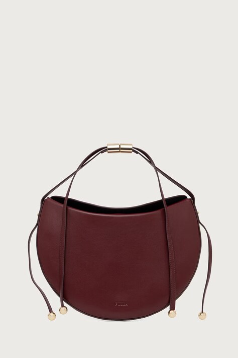 Furla Torebka crossbody damska skórzana Moonstone M bordowa WB01868 BX2269 26700