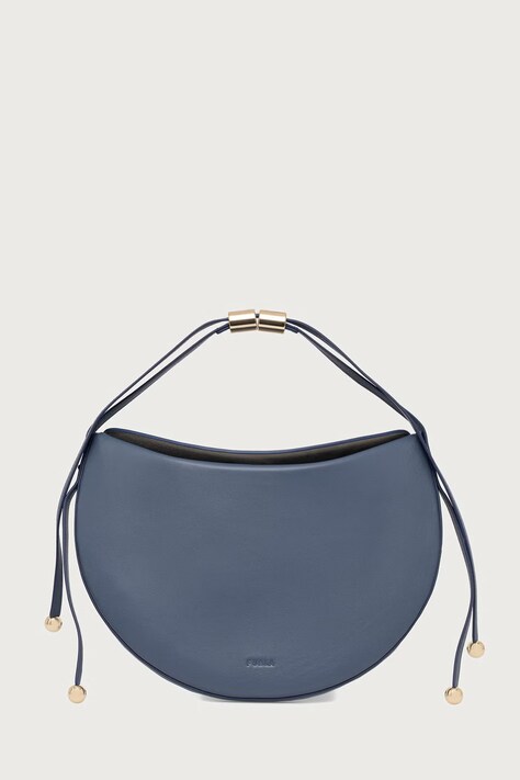 Furla Torebka crossbody damska skórzana Moonstone M niebieska WB01868 BX2269 1685S