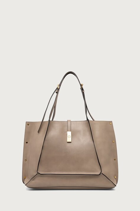 Pollini Torebka tote damska skórzana beżowa PC4424PP0P QA0
