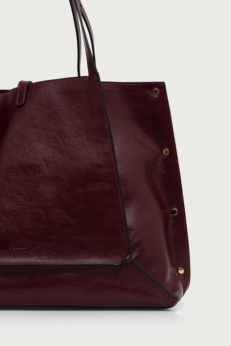 Pollini Torebka shopper damska skórzana bordowa PC4424PP1P QA0