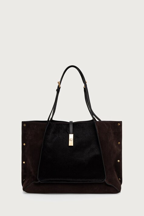 Pollini torebka tote damska skórzana brązowa PC4405PP1P QH1