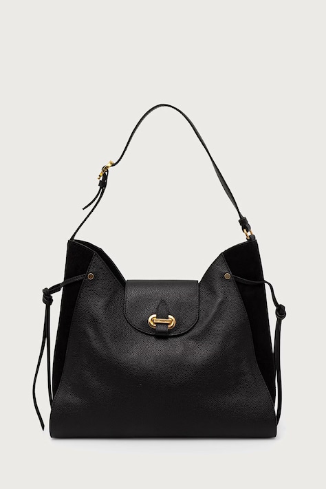 Pollini Torebka shopper damska skórzana czarna PC4402PP1P QC1