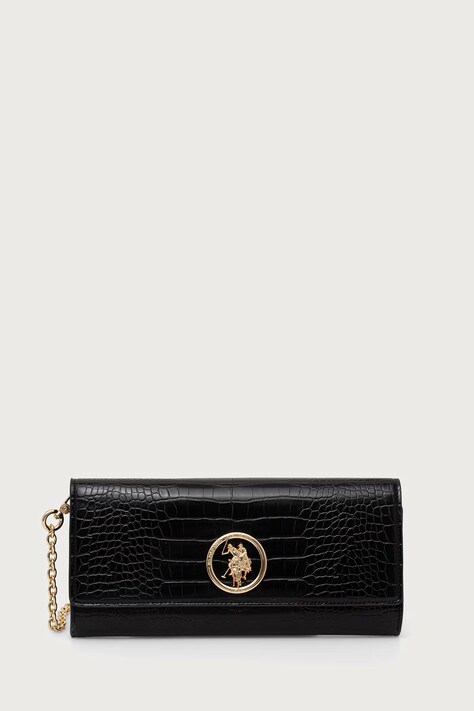 U.S. Polo Assn. Torebka crossbody damska z imitacji skóry NEW CEREMONY czarna BIU269343WVP