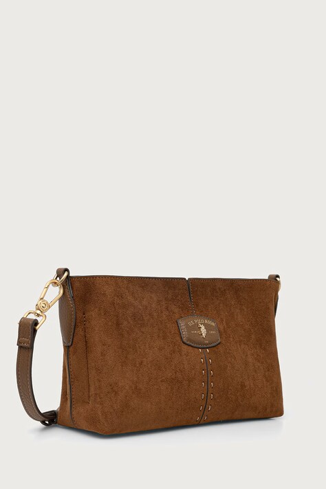 U.S. Polo Assn. сумка крос-боді жіноча зі штучної шкіри CHESTNUT — фото 2