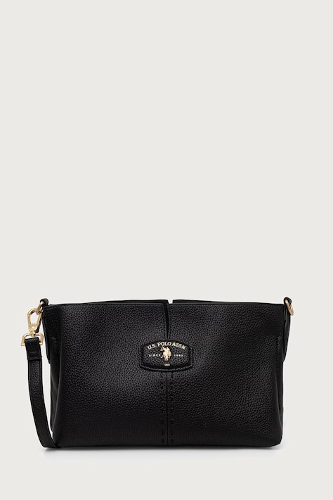 U.S. Polo Assn. Torebka crossbody damska z imitacji skóry CHESTNUT czarna BIU269339WVP