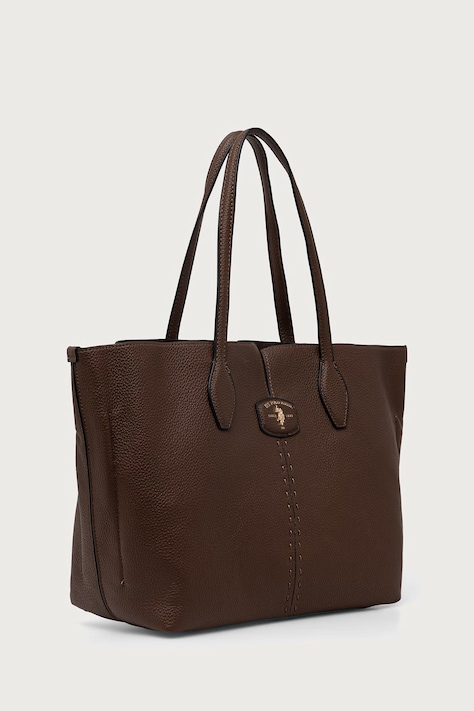 U.S. Polo Assn. Torebka shopper damska CHESTNUT brązowa BIU269336WVP
