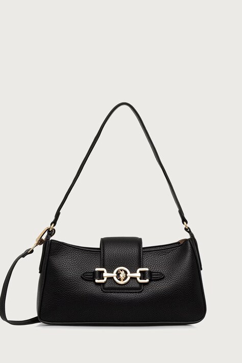 U.S. Polo Assn. Torebka crossbody damska z imitacji skóry ASCOT czarna BIU269326WVP