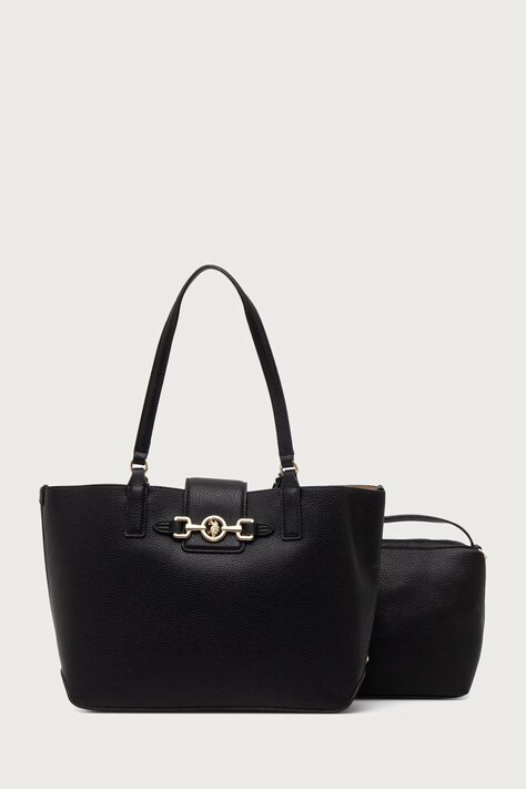 U.S. Polo Assn. Torebka shopper damska ASCOT czarna BIU269325WVP