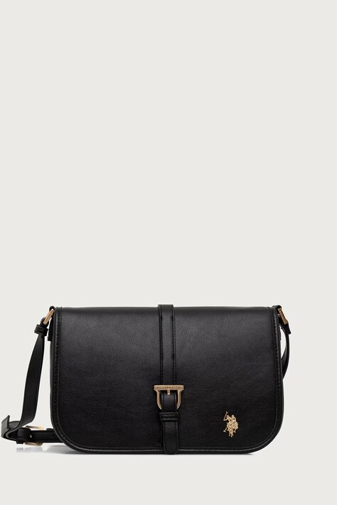 U.S. Polo Assn. Torebka crossbody damska z imitacji skóry NANTUCKET czarna BIU269322WVP